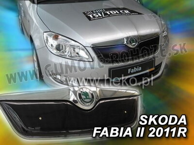 Škoda Fabia II 2010-2014 Horná Facelift - zimná clona masky Heko