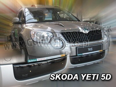 Škoda Yeti 2009-2013 Dolná - zimná clona masky Heko
