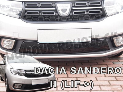 Dacia Sandero Facelift od 2017 - zimná clona masky Heko