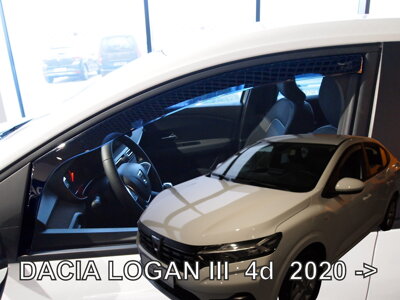 Dacia Logan od 2021 (predné) - deflektory Heko