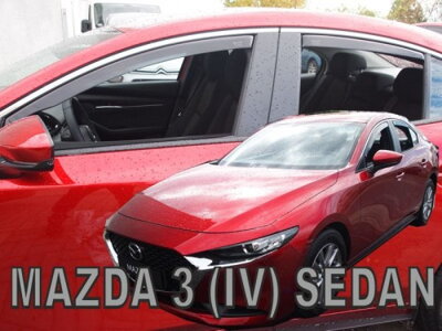 Mazda 3 Sedan od 2019 (so zadnými) - deflektory Heko