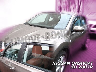 Nissan Qashqai +2 od 2008 (predné) - deflektory Heko