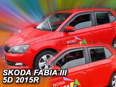 Škoda Fabia III Combi 2014-2021 (so zadnými tvar L) - deflektory Heko